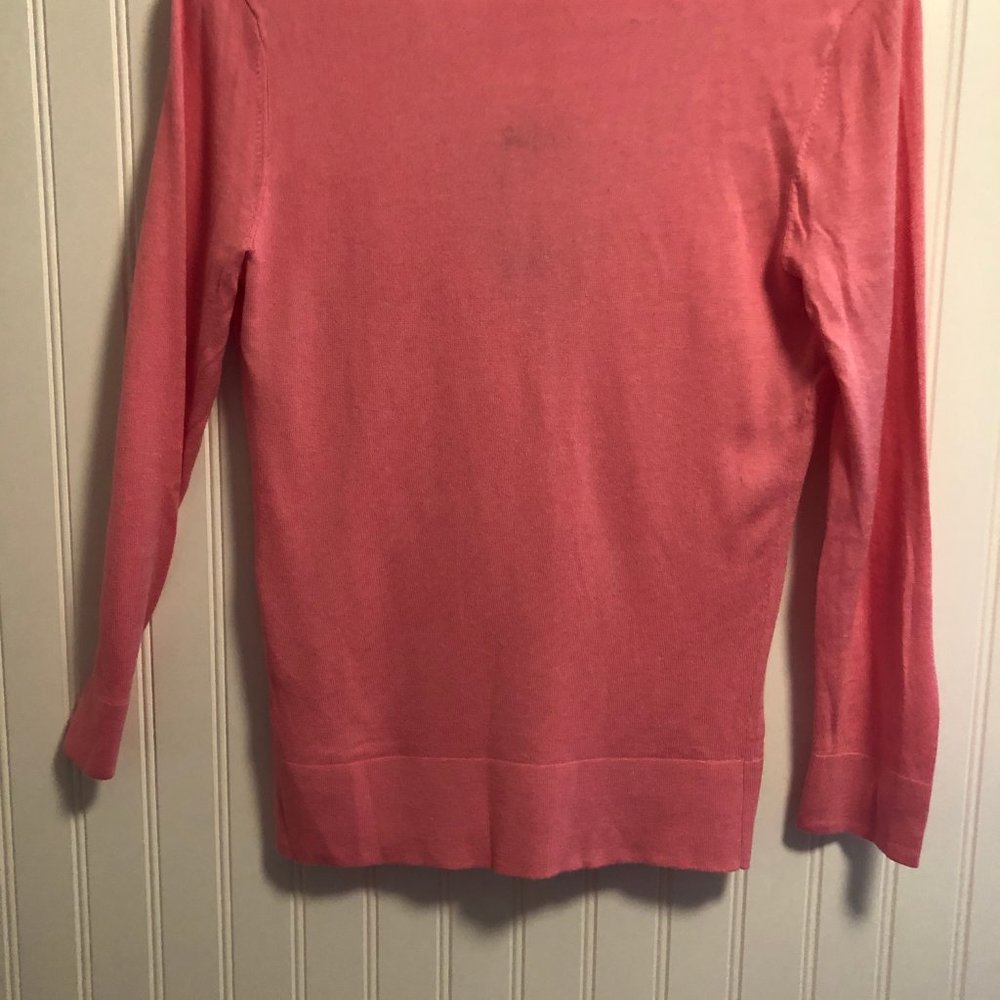 Lilly Pulitzer | Pretty Pink Button Front Cardigan M M - Picture 4 of 4